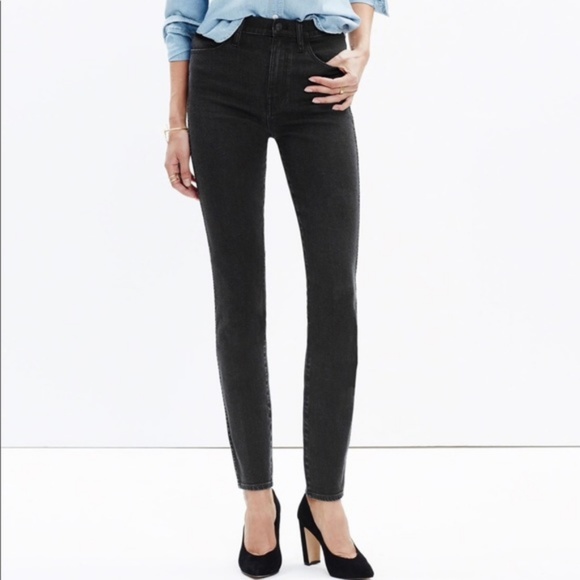 Madewell Denim - Madewell Sz 26 High Riser Skinny Black Jeans
